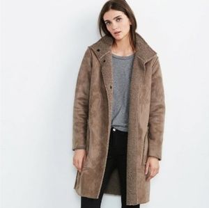 NWT Mirabella Reversible Faux Shearling Coat Mink